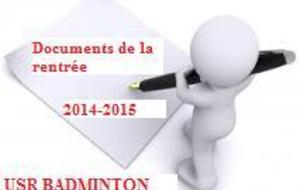 DOCUMENTS INSCRIPTIONS SAISON 2014 -2015