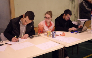 Table de marque très studieuse....!!!!!
Émeline, Ken et Christophe