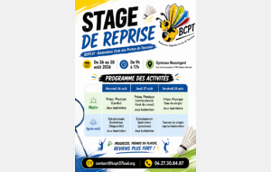 Stage de reprise Août 2026