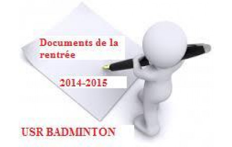 DOCUMENTS INSCRIPTIONS SAISON 2014 -2015