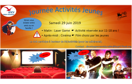 ANNULATION de la Journée Activités Jeunes